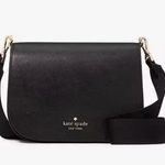 Kate Spade Black Leather Saddle Bag Photo 0