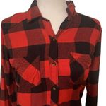 Abercrombie & Fitch | Red Buffalo Check Plaid Button Down Flannel Size Small Photo 1
