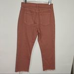 Loft New  High Waisted Straight Crop‎ w/ Raw Hem Size 28/6 Photo 4