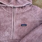 Patagonia Sweater Womens Size Medium Los Gatos Half Zip Fleece Hooded Pink Photo 1