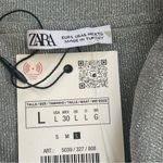 ZARA Off The Shoulder Foldover Sweater Mini Dress w Lurex holidays party club L Photo 12