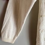 Vintage 90’s Victoria Harbour Cream Beaded Tunic Crewneck Pullover Sweater Large Photo 6