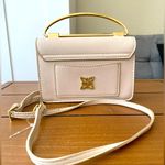 NWOT BCBG Coco Mini Satchel Faux Leather Crossbody CREAM Small Bag Photo 0