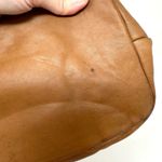 DKNY  Two-Tone‎ Leather Tote Cream Cognac Photo 8