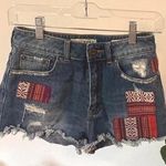 PacSun Bullhead Denim Embroidered Mom Shorts Photo 0