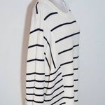 Nautica Black and Cream Stripe Sweater NWT Size XL Preppy Sweater Photo 4