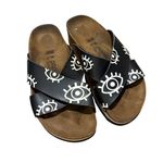 Birkenstock  Papillio Evil Eye Criss Cross Sandals – Black, 38 (US 8–8.5) Photo 1