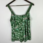 Lane Bryant 12 Green Floral Sleeveless Blouse Romantic Cottagecore Boho Chic NWT Photo 6