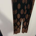 Susan Graver NEW Regular Printed Liquid Knit Wide Leg Pants Black/Brown Size 2X Photo 4