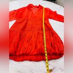 Anthropologie Let Me Be V-Neck Shirred-Waist Bubble Mini Dress Large NWOT $180 Photo 8