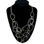 Coldwater Creek Multi Layer Gold Tone Chain Link Evening Formal Wear Necklace Photo 0