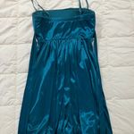 Ruby Rox Teal Satin Formal Dress Photo 3