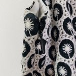 Milly  OF NEW YORK Size 2 Black White Embroidered Sleeveless Shift Dress Photo 4