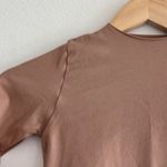 SKIMS  Essential Crew Neck Long Sleeve Bodysuit in Sienna, Size S/M Photo 3