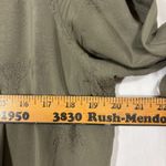 Knox Rose Embroidered Rayon Open Front Jacket Womens L Olive Green Boho Chic Earthy Photo 6