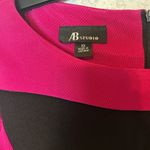 AB Studio  Fuchsia and Black Sheath Dress Women’s Zip Back Size 10 Photo 2