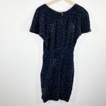 Madison Marcus  Black White Star Printed 100% Silk Mini Dress Women's Size Small Photo 1