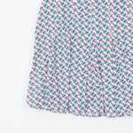Maeve by Anthropologie Floral Print Pleated Mini Skirt Size 6 Feminine Coquette White Photo 2