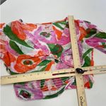 Banjanan Shirt Womens X Small Orange Pink Green Aurora Cutout Blouse Top‎ Cotton Size XS Photo 8