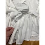 Rowa Peplum Tank Womens Small White Silk Lined Tie Preppy Wide Strap Top B61 Photo 6