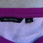 H by Halston  3x Maroon Purple Crew neck Top Shirt Cotton Blend Photo 4
