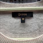 Quince  Minimal Pink Mongolian Cashmere Crew Neck Sweater Size Medium Photo 2