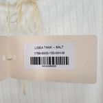 NWT DÔEN Ligea Pointelle Organic Cotton Cami Square Neck Tank | Sz Medium | Salt White Photo 4