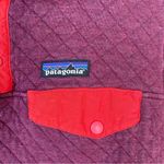 Patagonia  burgundy organic cotton‎ quilted snap t jacket size small Photo 3