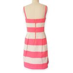 Loft  | Size 6 | Pink Cream Fit Flare Sleeveless Striped Barbie Costume Minidress Photo 4