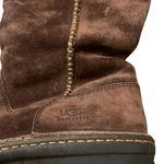 UGG  Swell Tall Brown Suede Sheepskin Boots  Size 8 Boho Cottagecore Photo 4