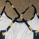 Hanna Andersson Lemon One Piece Swim Suit Navy Blue XL Photo 3