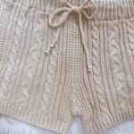 Pantone ivory cream knit highrise shorts, brand new with tag Tan Photo 1