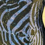 Alyce Paris Sequin Party Mini Dress Animal Print Black & Purple Size 10 Photo 3