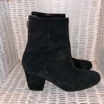 Free People  Cecile Black Suede Leather Block Heel Ankle Boots Booties‎ Sz 39 8.5 Photo 3