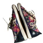 Coach Womens multicolor POPPY Canvas Sneakers Leather Accents 8.5 Y2K casual Photo 2