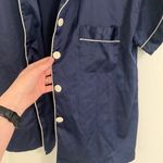 Navy Maid of Honor PJs White Size M Photo 3