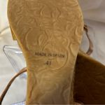 Eric Michael  Rose Metallic Wedge Espadrilles Strap Sandals Size 41/10-NEW Photo 6