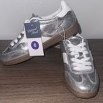 Universal Threads Universal Thread Metallic Silver Women's Sneakers Photo 2