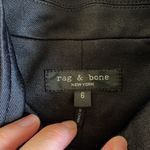 Rag and Bone Rag & Bone Sid Pique Stand Collar Black Blazer Jacket Size 6 Photo 5