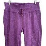 PINK - Victoria's Secret PINK active XL Purple drawstring seamless style fitted rubber drawstring joggers Photo 0