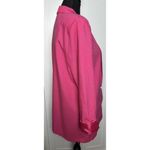 Maggie Lawrence Women's Blazer Jacket 1 Button Long Sleeve Padded Shoulders Sz S Pink Photo 8
