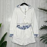 ONIA NWT  Gia Romper Cover-Up Tropical Palm Leaves Print Cotton size XS NEW Photo 1