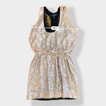 Robert Rodriguez  NWOT‎ designer sequin and silk rose gold dress size 8 Photo 6