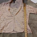 International Concepts INC Size Medium Cotton Nylon Lace Deep V Cut Pink Sheer Photo 3