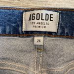 AGOLDE Sophie Crop High Waisted Skinny in Outsider Blue Size 24 Photo 4