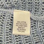 Apt. 9  Sweater Womens Small Blue Asymmetrical Open Knit Pullover Scoop Neck Photo 5