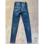 American Eagle Women's Jeans Mid Rise Next Level Stretch Denim‎ Sz 0 Blue Photo 4