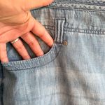 NYDJ  Womens Jeans Blue Wide Leg Frayed Hem Size 16W Photo 5