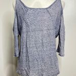 Three Dots Free w/ Purchase  Linen Cold Shoulder Top Size Small Has FLAWS Photo 4