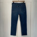 Gap  Denim Cigarette High Rise Raw Hem Jeans in Dark Indigo Size 10L / 10 Long Photo 6